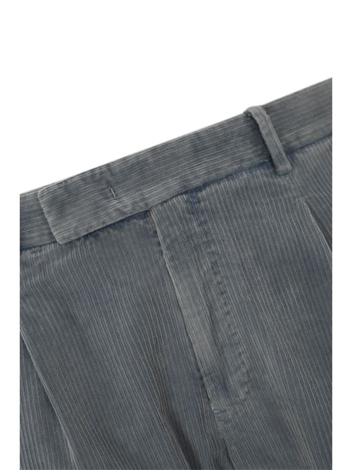 Pantalone Rebel in velluto di cotone grigio PT TORINO | RTZAZ40FWD TU93N311